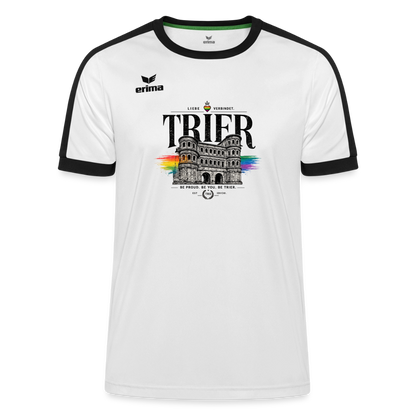 Pride ERIMA Unisex Retro Star Trikot - Weiß/Schwarz