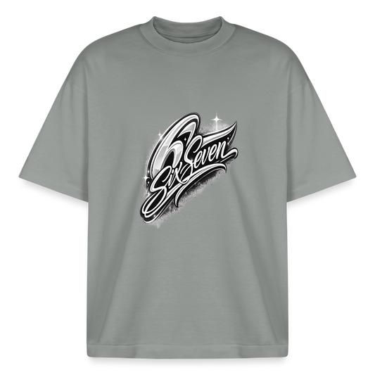 Six Seven Boxy Heavyweight Unisex Organic T-Shirt - Nebelgrau