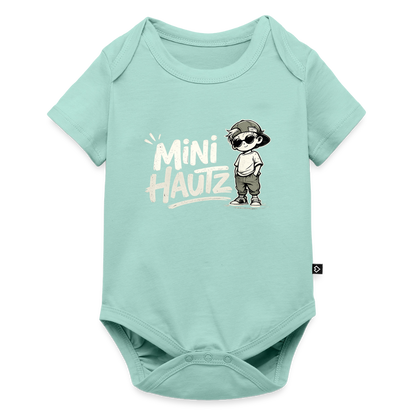 Mini Hautz Baby Bio-Kurzarm-Body - Mint 