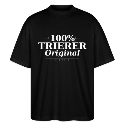 Trier Oversized Unisex Bio T-Shirt - Schwarz