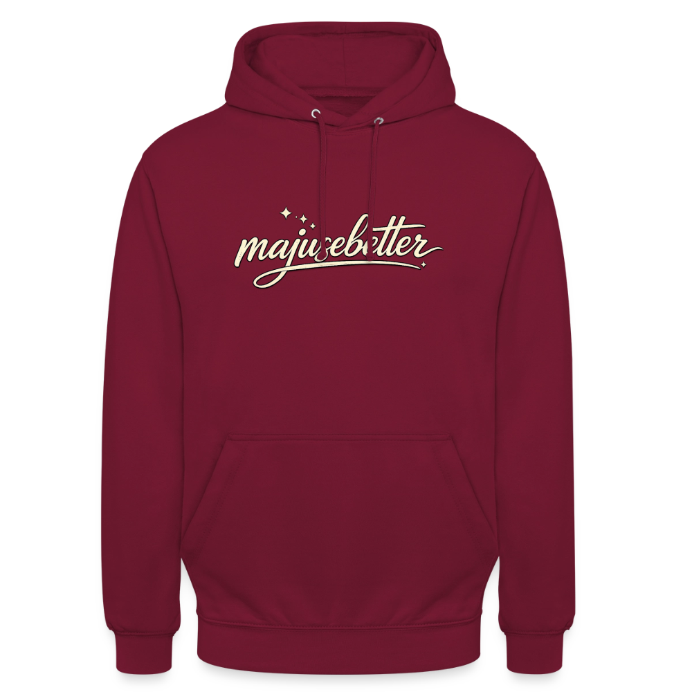 Majusebetter Unisex Hoodie - Bordeaux