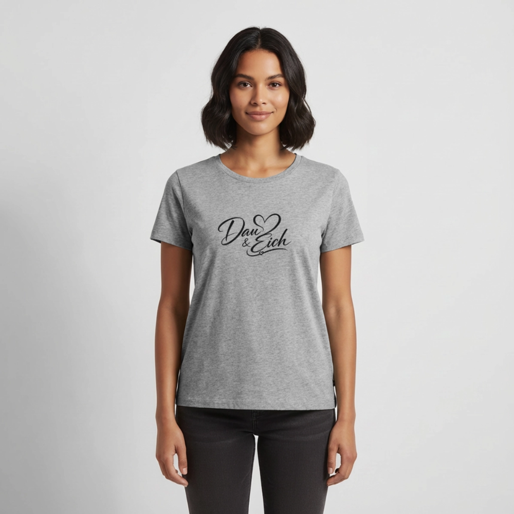 Dau & Eich Frauen Premium T-Shirt - Grau meliert
