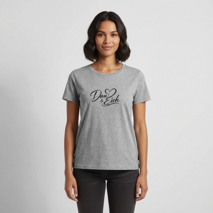 Dau & Eich Frauen Premium T-Shirt - Grau meliert