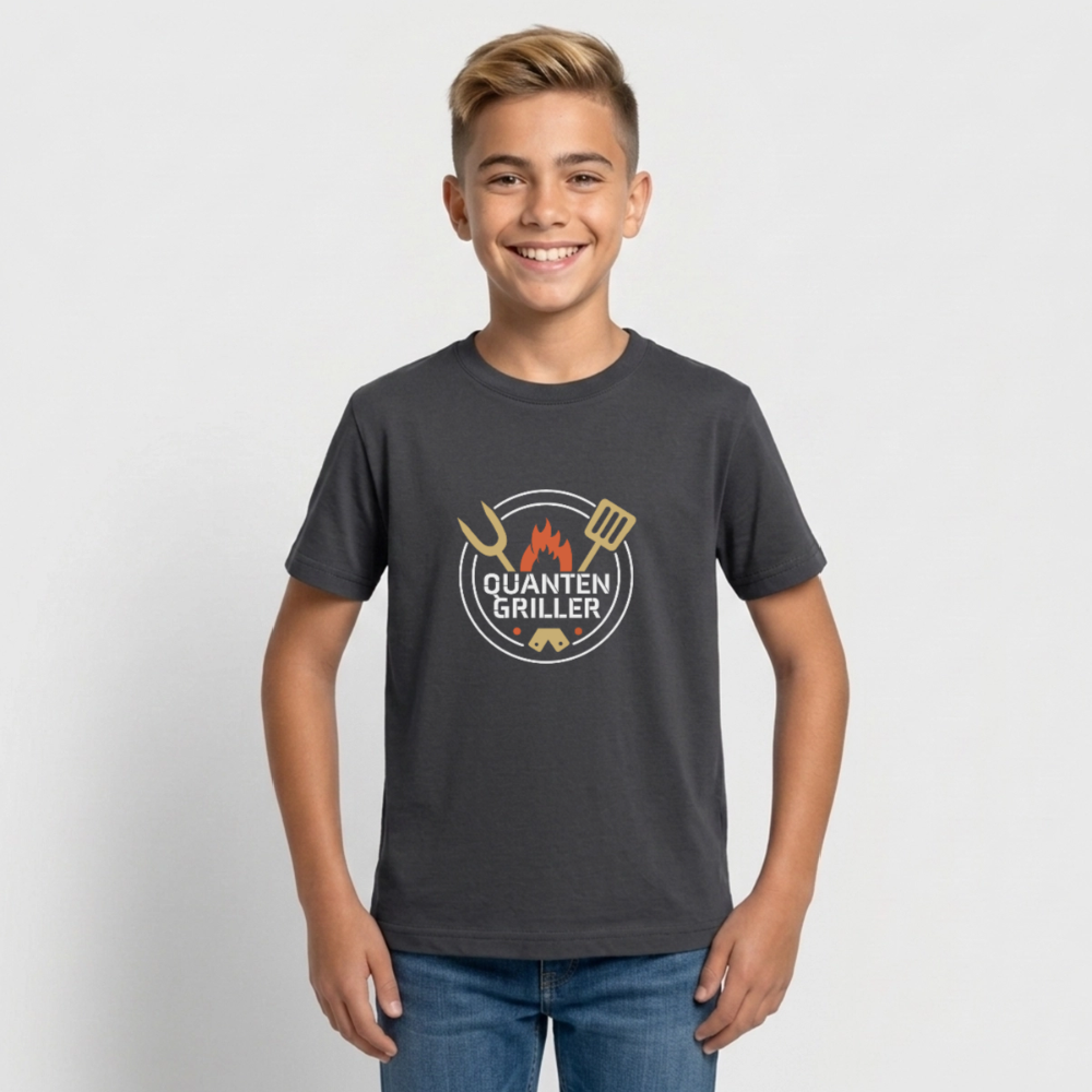 Quanten Griller Teenage T-Shirt - dark grey