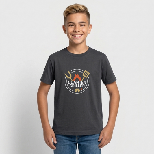 Quanten Griller Teenage T-Shirt - dark grey