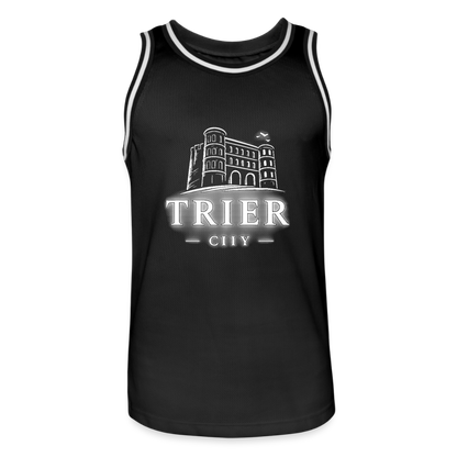 Trier Männer Basketball-Trikot - Schwarz/Weiß