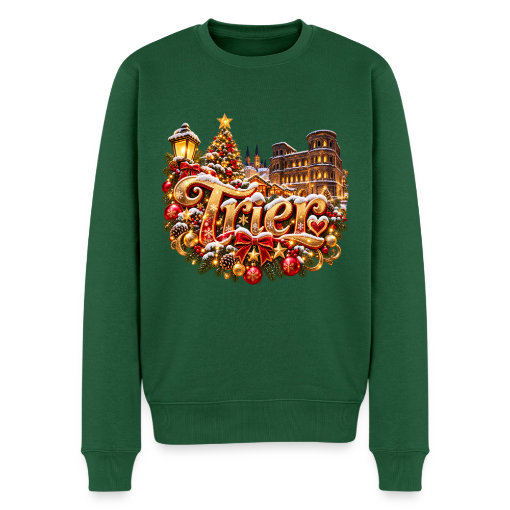 Weihnachten Männer Premium Pullover - Flaschengrün