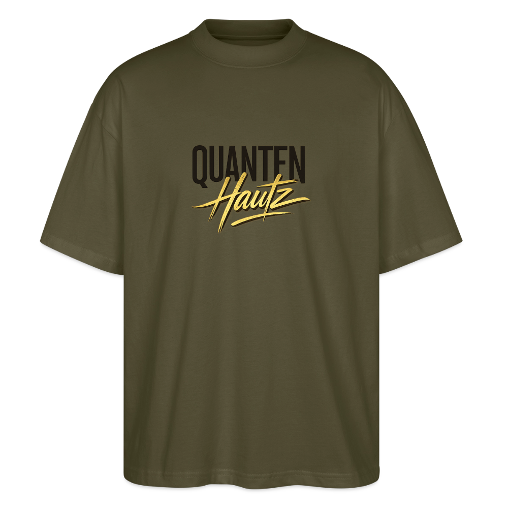 Quanten Hautz  Oversized Unisex Bio T-Shirt Blaster - Khaki