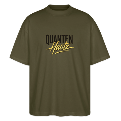 Quanten Hautz  Oversized Unisex Bio T-Shirt Blaster - Khaki