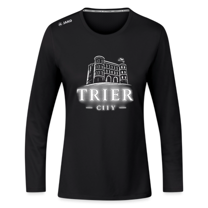 Trier JAKO Frauen Longsleeve Run 2.0 - Schwarz