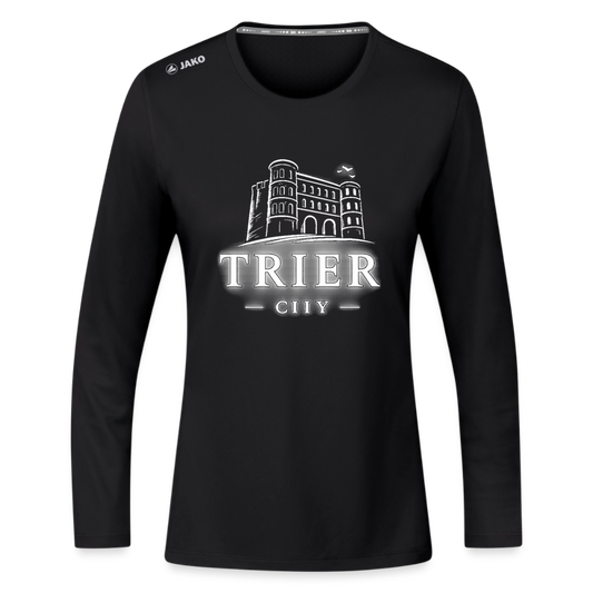 Trier JAKO Frauen Longsleeve Run 2.0 - Schwarz