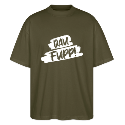 Dau Fupp Oversized Unisex Bio T-Shirt Blaster - Khaki