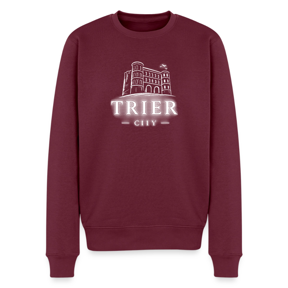 Trier Männer Premium Pullover - Burgunderrot