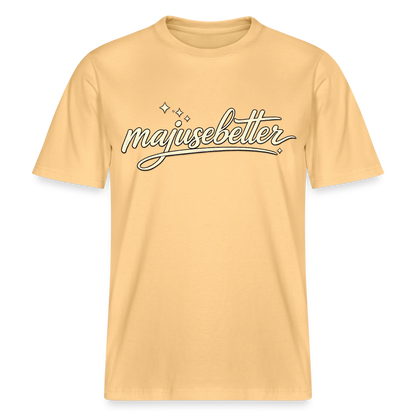 Majusebetter  RELAXED FIT Unisex Organic T-Shirt - Hellgelb