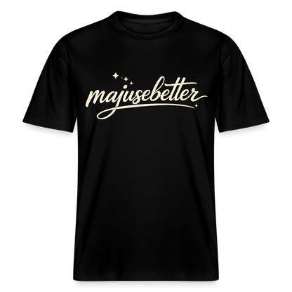 Majusebetter  RELAXED FIT Unisex Organic T-Shirt - Schwarz