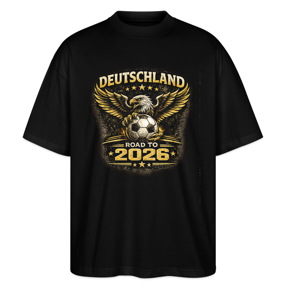Deutschland  Oversized Unisex Bio T-Shirt - Schwarz