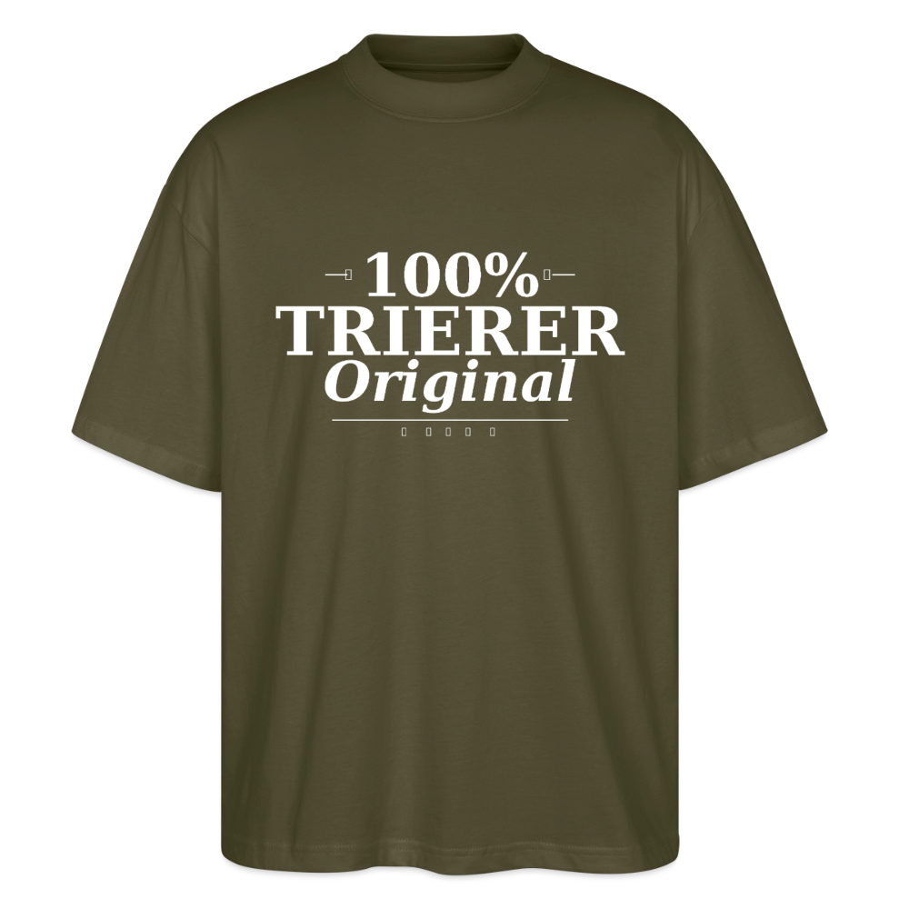 Trier Oversized Unisex Bio T-Shirt - Khaki