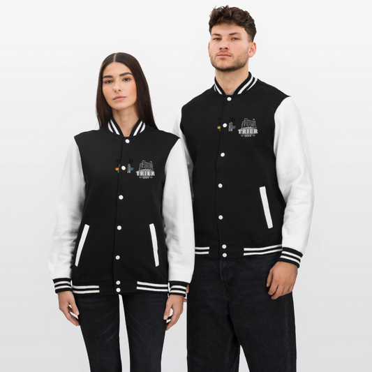 Trier College-Sweatjacke - Schwarz/Weiß