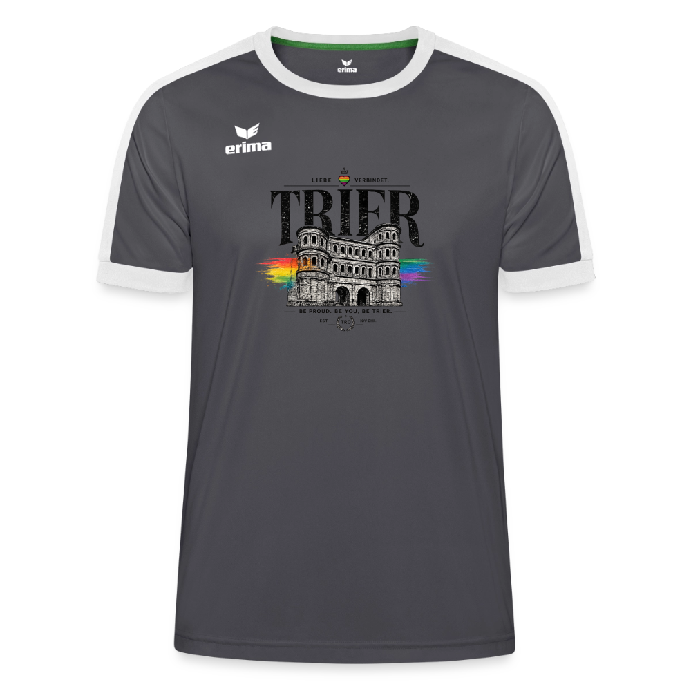 Pride ERIMA Unisex Retro Star Trikot - Grau/Weiß